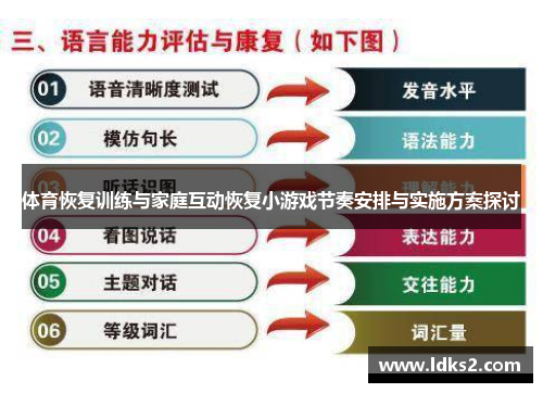 体育恢复训练与家庭互动恢复小游戏节奏安排与实施方案探讨